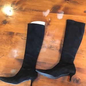 Stuart Weitzman Black Suede Boots